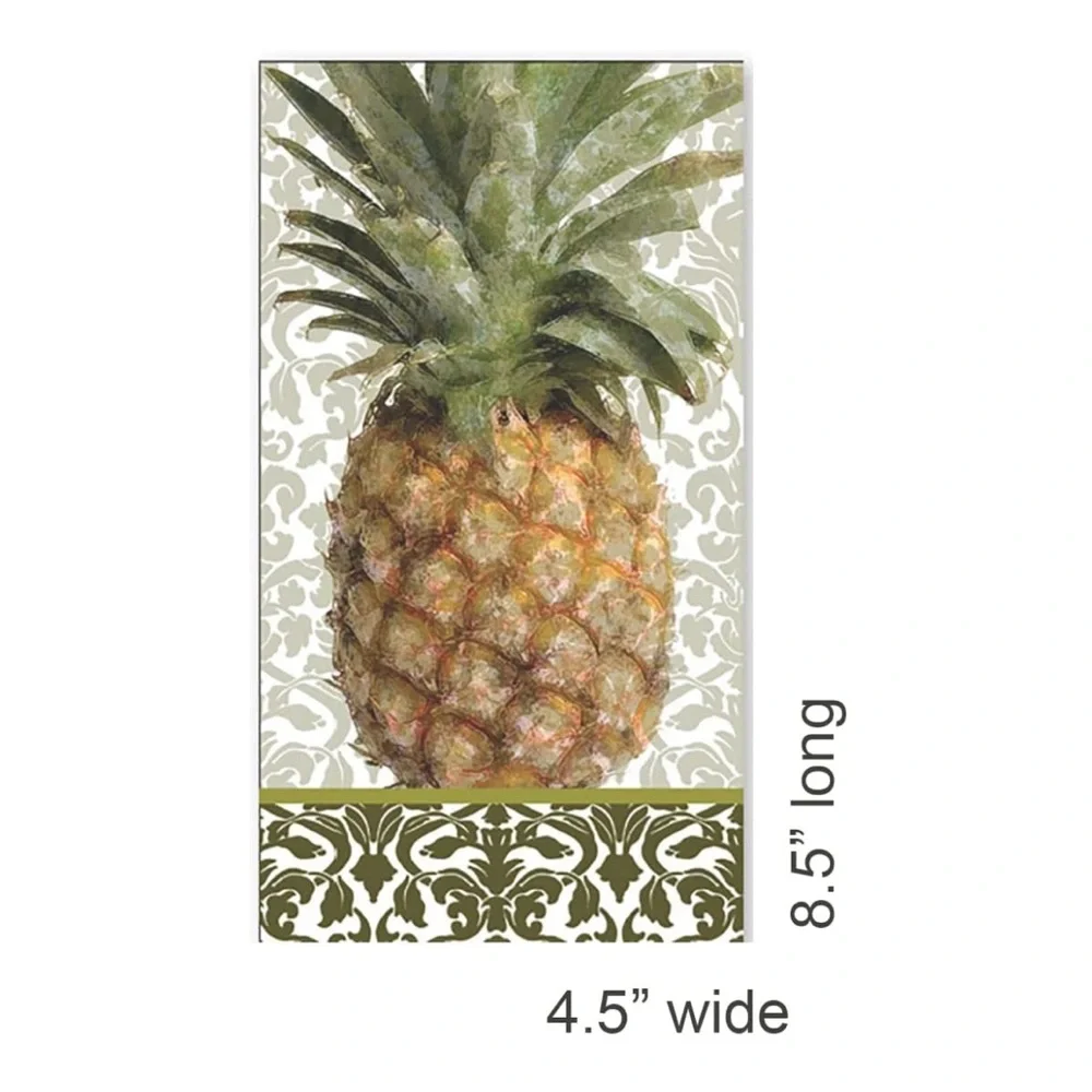 Exotic Pineapple Guest Towels / Paper Napkins, 32 ct